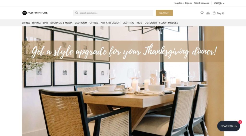 HCD Furniture Toronto Homepage