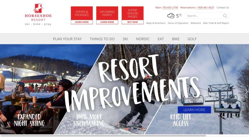 Horseshoe Resort Homepage