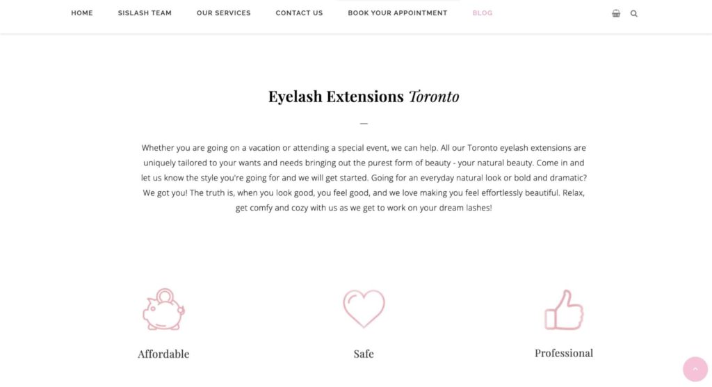 Sislash & Brow Homepage