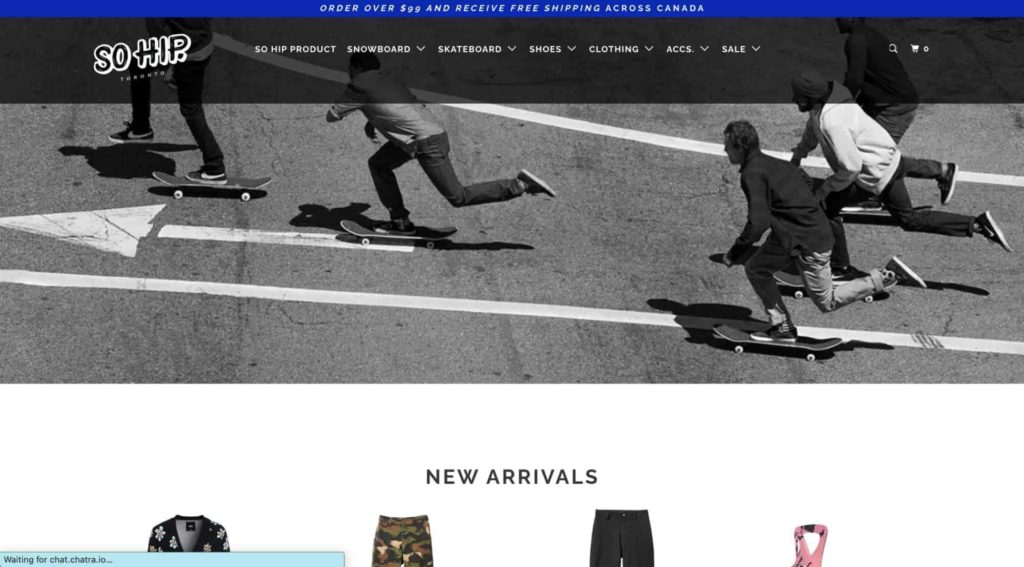 So Hip Toronto Homepage