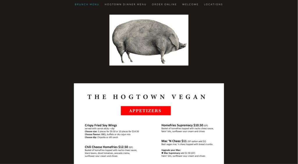 The Hogtown Vegan' Homepage