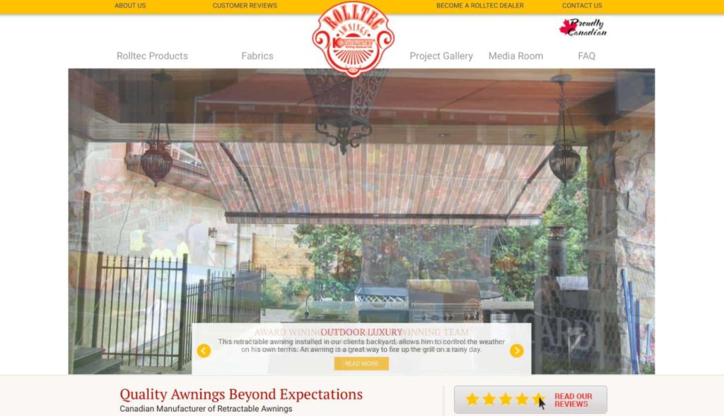 Awnings By Rolltec Homepage
