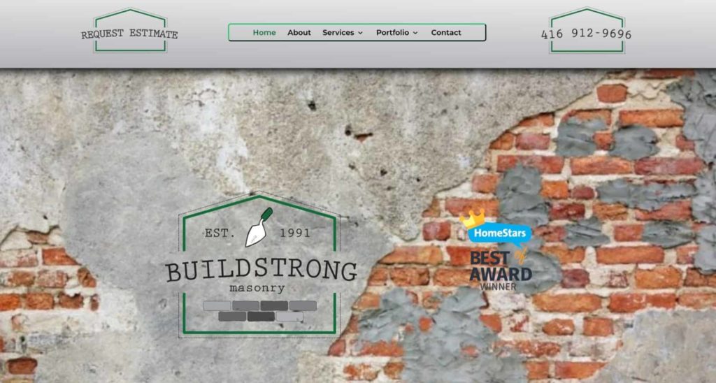 Buildstrong Masonry Homepage