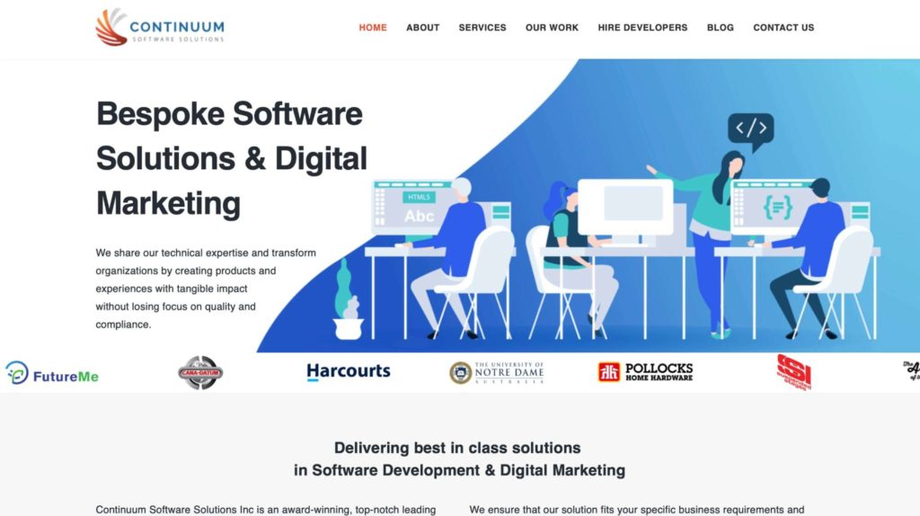 Continuum Software Solutions Inc App Developers Toronto Homepage