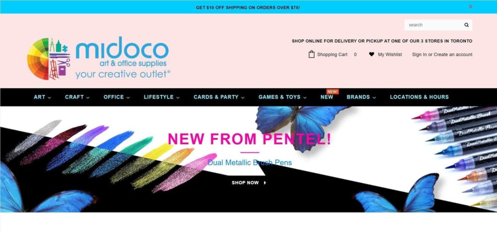 Midoco Art & Office Supplies Homepage