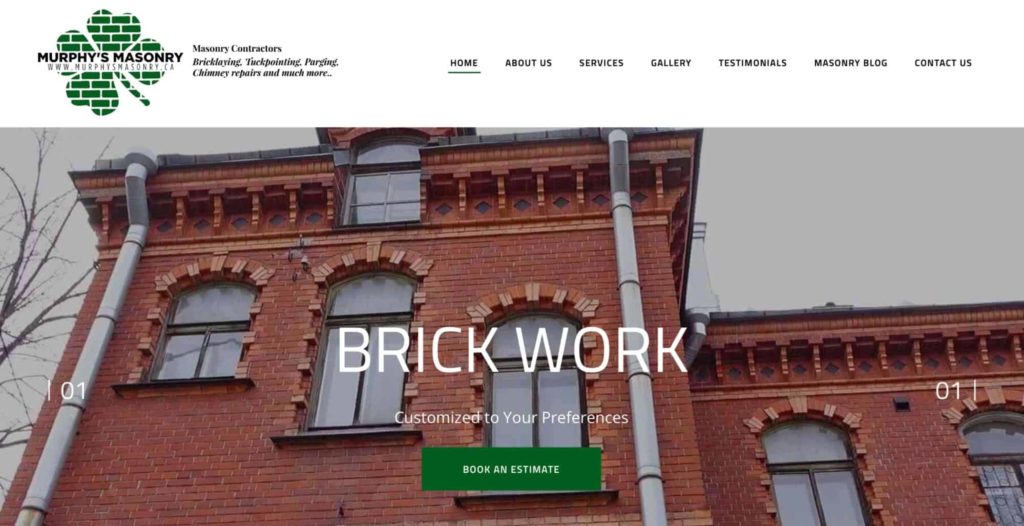 Murphy's Masonry Ltd Homepage