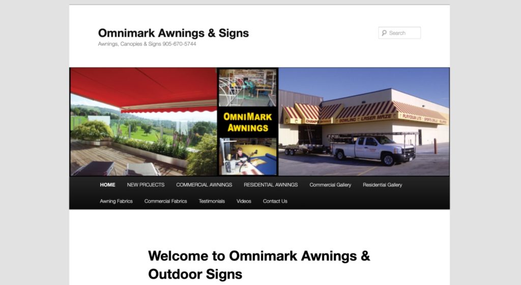 Omnimark Awnings & Signs Homepage