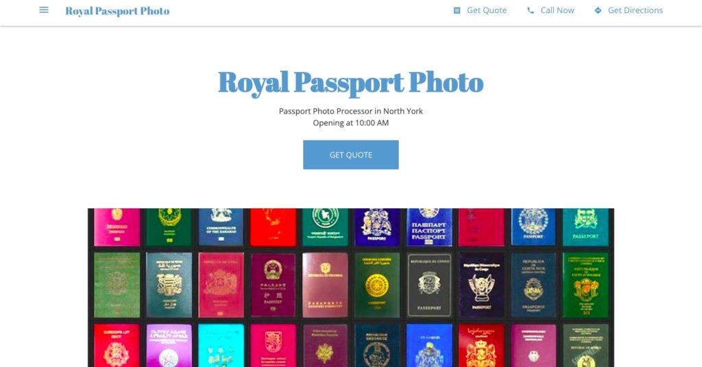 Royal Passport Photo Homepage