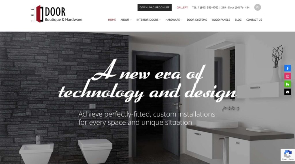 The Door Boutique & Hardware Homepage