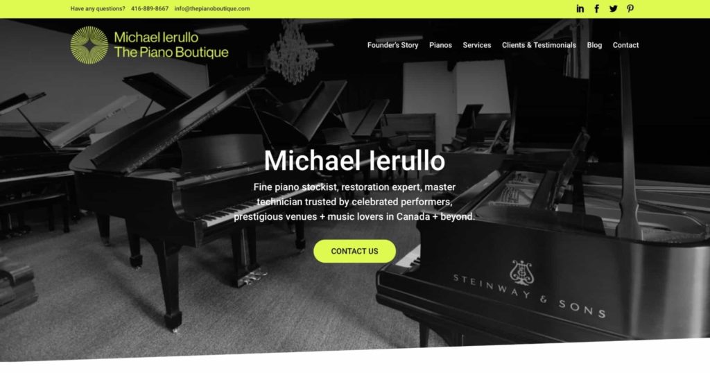 The Piano Boutique Inc Homepage