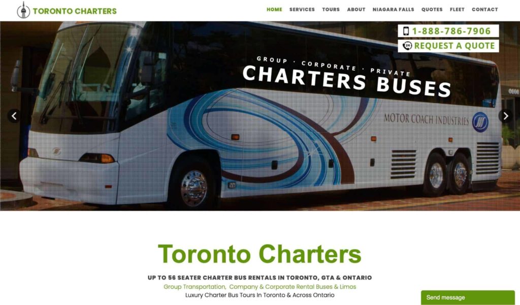 Toronto Charters Homepage