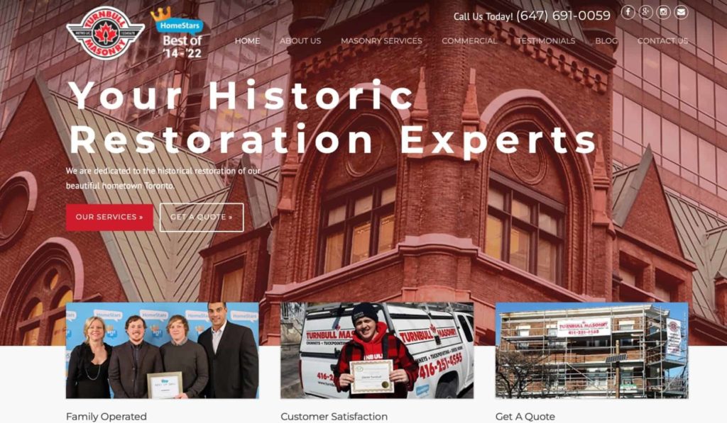Turnbull Masonry Ltd Homepage