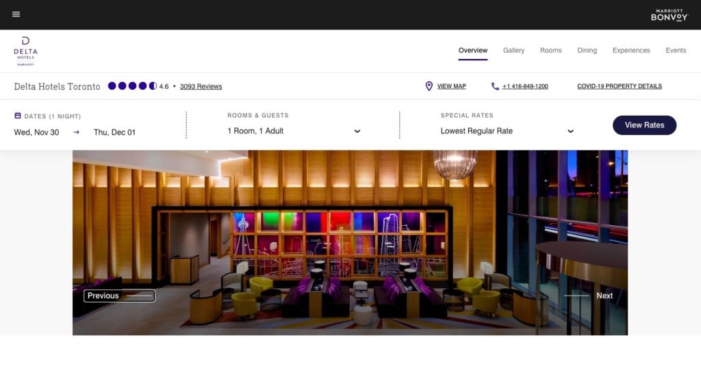 Delta Hotels by Marriott Toronto – Simcoe's Homepage
