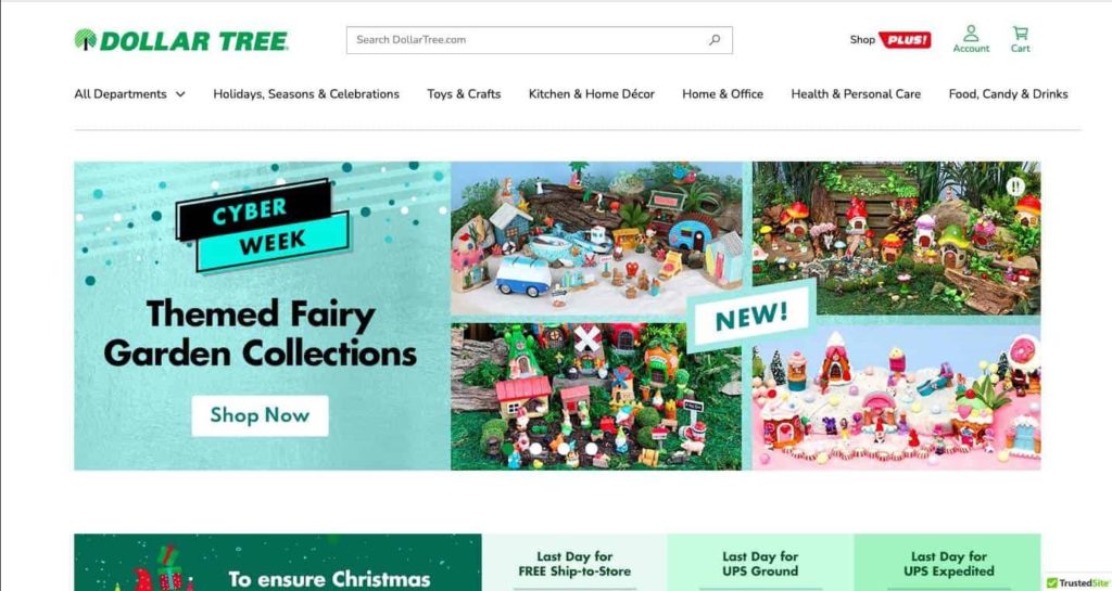 Dollar Tree's Homepage