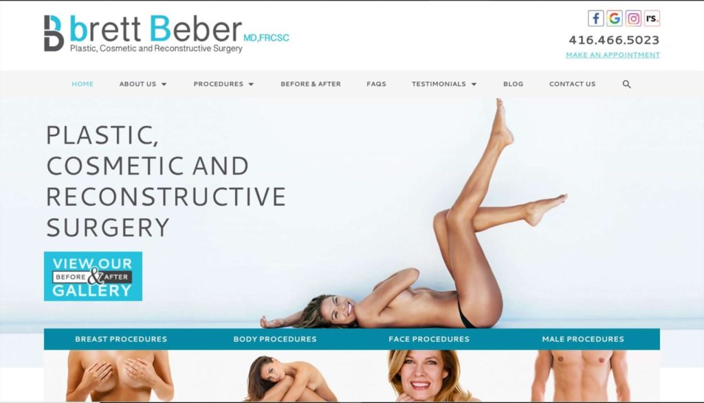 Dr. Brett Beber Toronto Cosmetic Clinic's Homepage