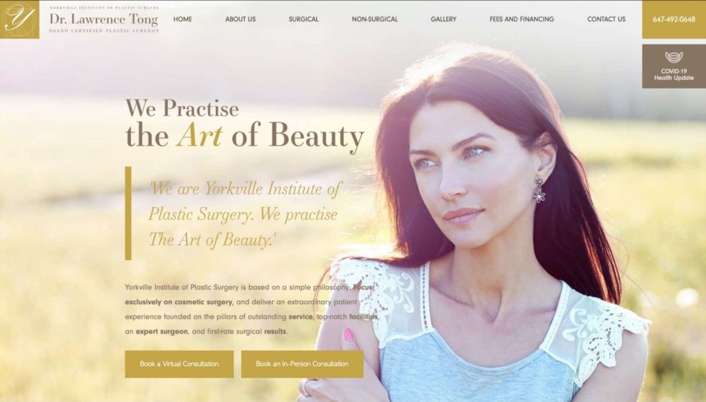 Dr. Lawrence Tong Yorkville Institute of Plastic Surgery's Homepage
