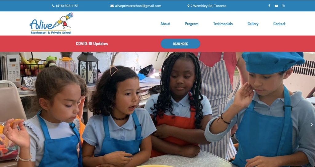 Alive Montessori & Private School's Homepage