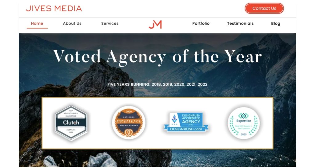 Jives Media's Homepage