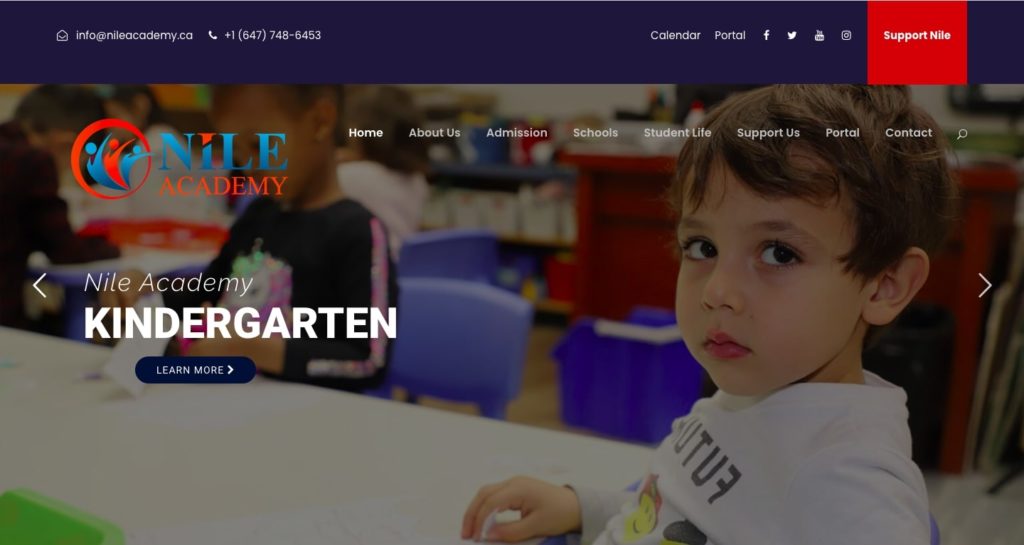 Nile Academy's Homepage