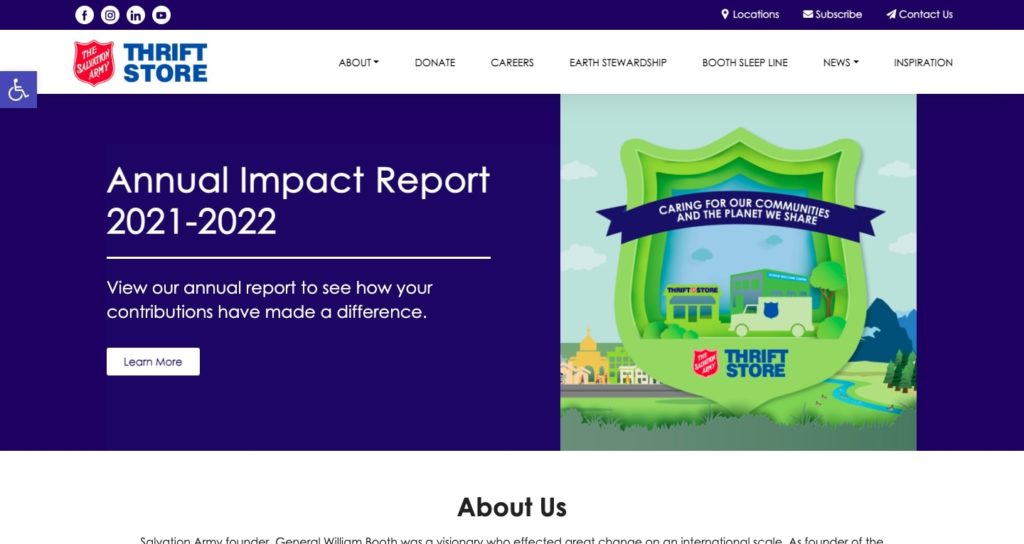 The Salvation Army Thrift Store's Homepage