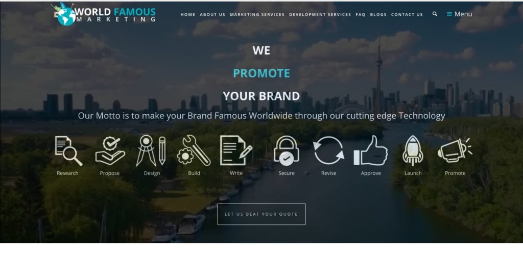 World Famous Marketing's Homepage