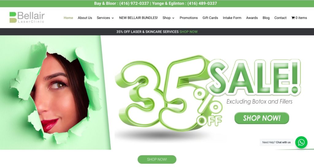 Bellair Laser Clinic's Homepage
