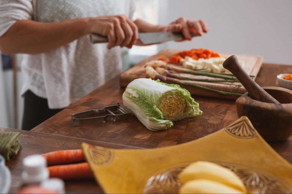 Do more cooking than eating out