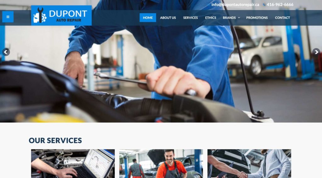 Dupont Auto Repair's Homepage
