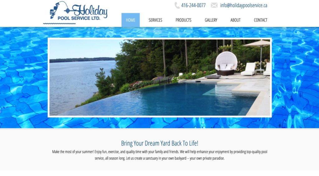 Holiday Pool Service's Homepage