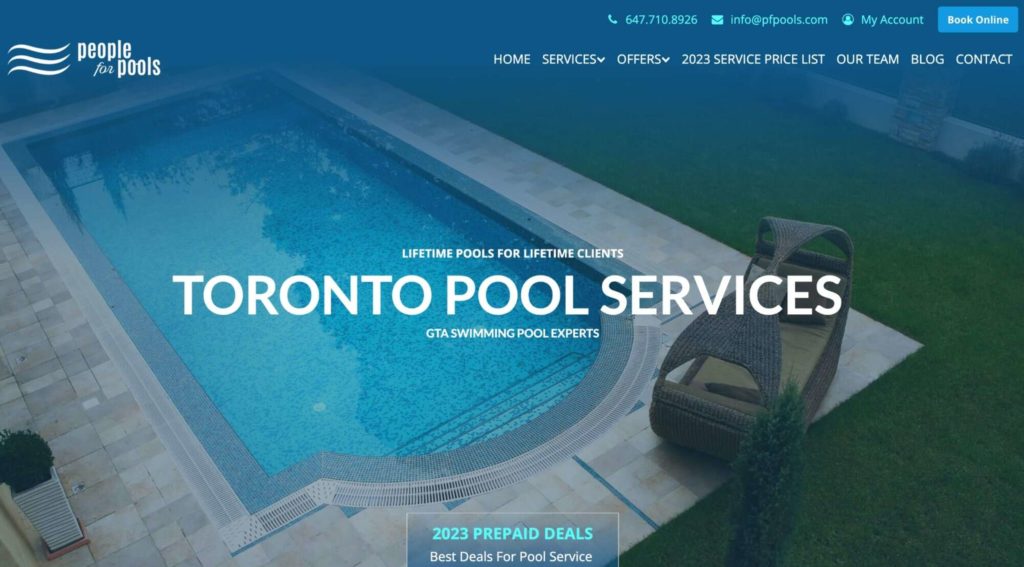 People for Pools Homepage