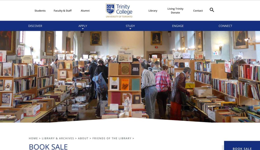 Trinity College Book Sale