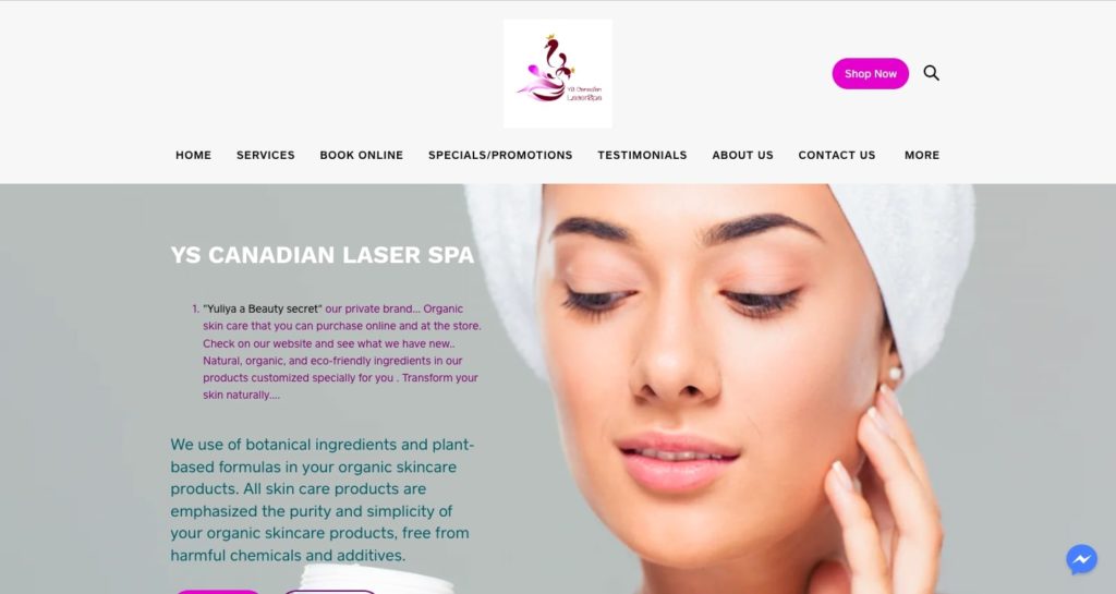 YS Canadian Laser Spa's Homepage