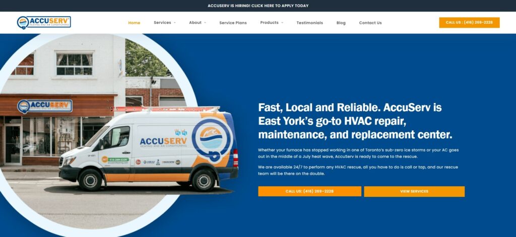 AccuServ Heating and Air Conditioning's Homepage