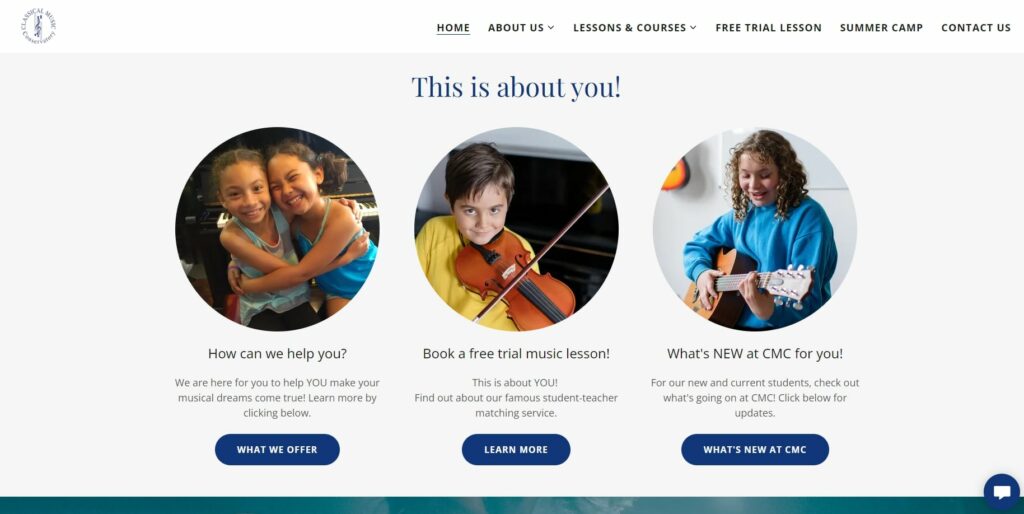 Classical Music Conservatory's Homepage