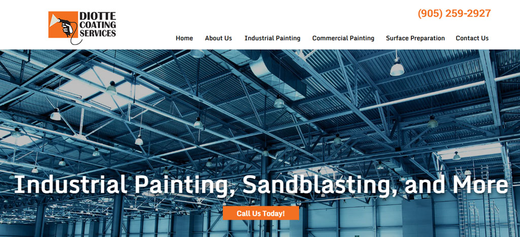 Diotte Coating Services Homepage