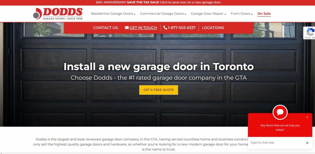 Dodds Garage Door Systems Homepage
