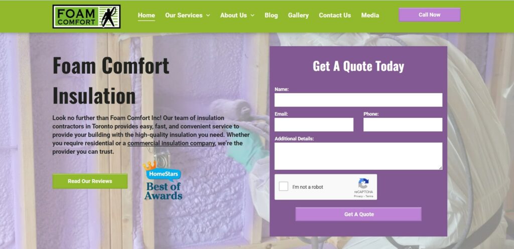 Foam Comfort Inc.'s Homepage