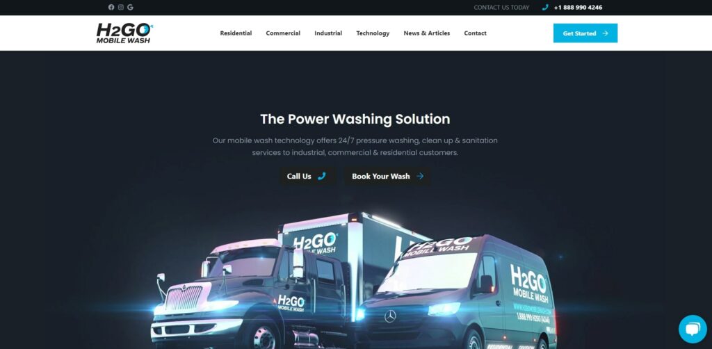 H2GO Mobile Wash's Homepage