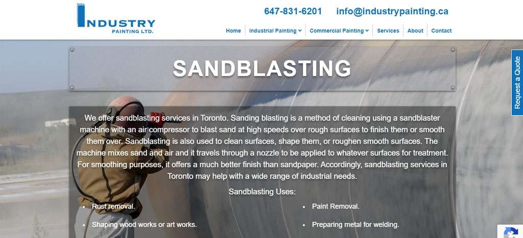 Industry Painting Ltd. 's Homepage