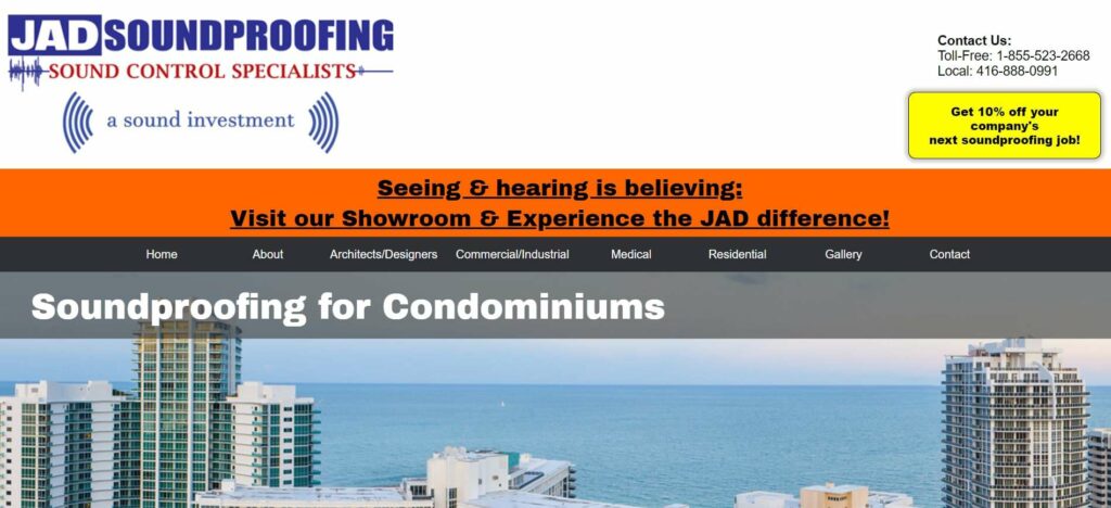 JAD Soundproofing's Homepage