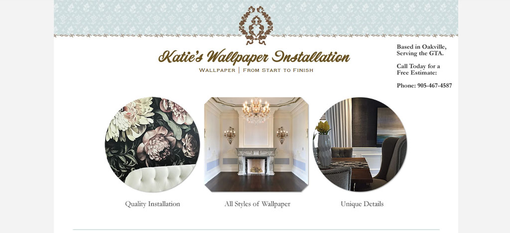 Katie's Wallpaper Installation's Homepage