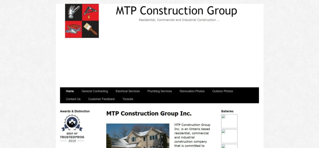 MTP Construction Group Inc.'s Homepage