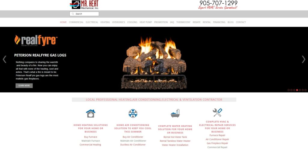 Mr. Heat Mechanical, Inc. 's Homepage