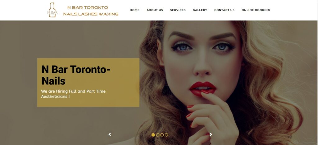 N Bar Toronto Nails & Lashes Homepage