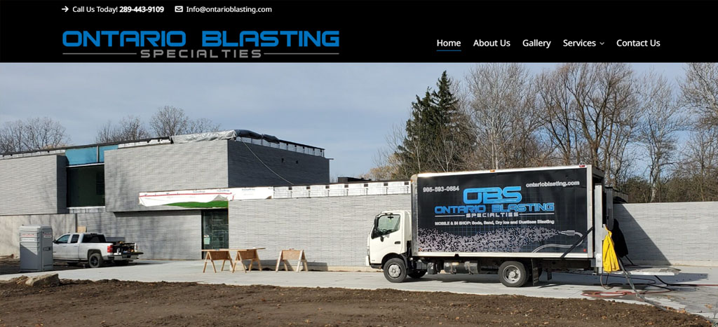 Ontario Blasting Specialties Homepage