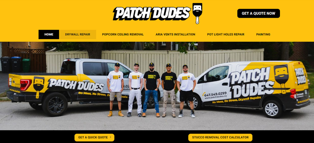 Patch Dudes Homepage