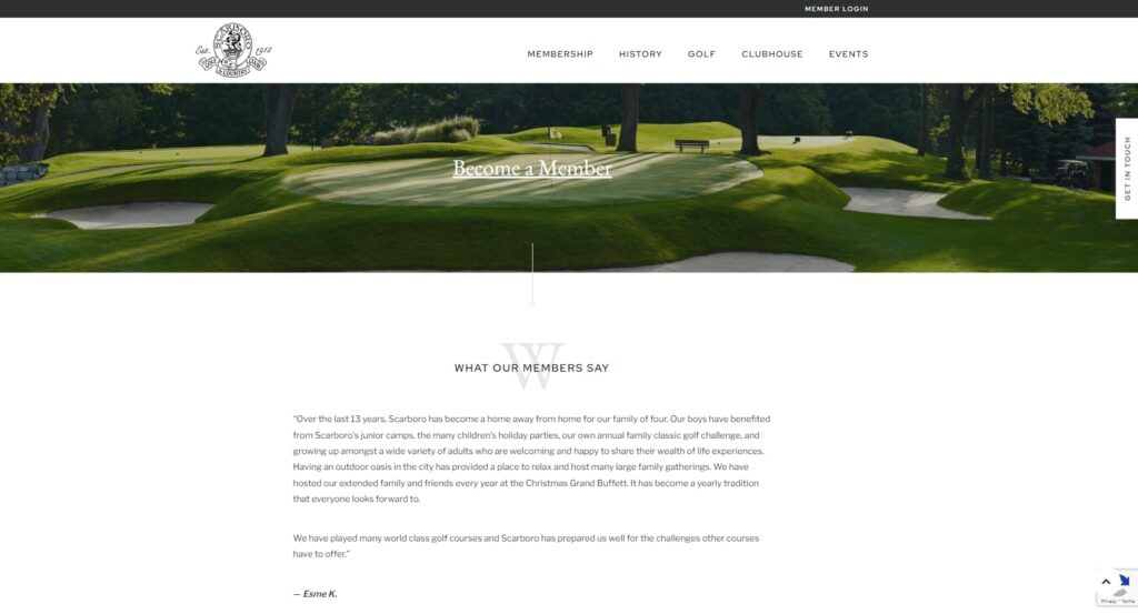 Scarboro Golf & Country Club's Homepage