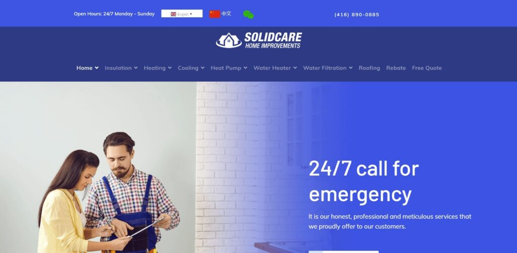 Solidcare Home Improvements Homepage