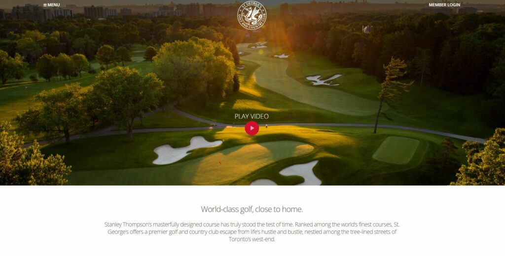 St. George’s Golf and Country Club's Homepage
