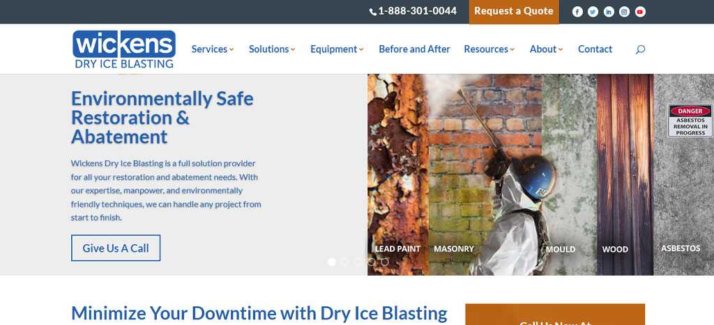 Wickens Dry Ice Blasting's Homepage